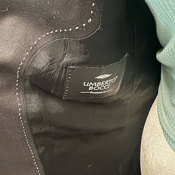 Umberto Bocci Men's Classic Black Blazer - Picture 10 of 11